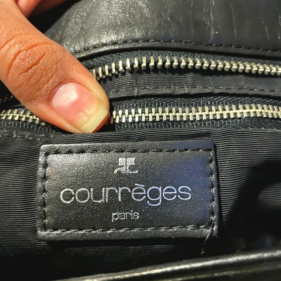 RARE Courreges VINTAGE Suède Leather Bag HTF - Picture 8 of 13